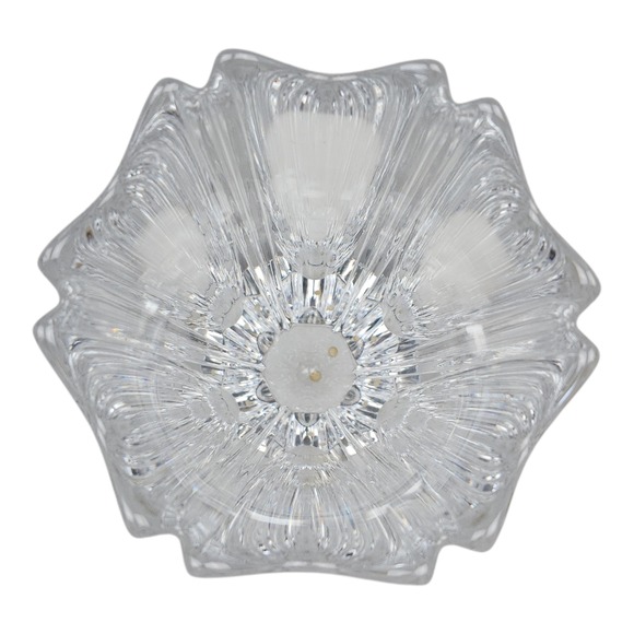 Vintage Orrefors Corona Crystal Vase Signed Scandinavian MCM Design - Picture 3 of 7